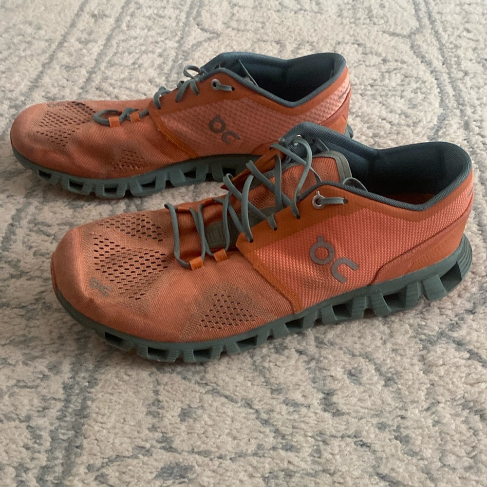 On Cloud X V2  Orange Sea Running Sneakers  Men’s size 11